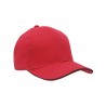 Cap - mod. 4210:Red, Cotton, Black